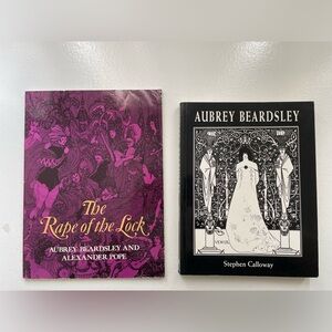 Aubrey beardsley book bundle, rape of the lock and stephen calloway